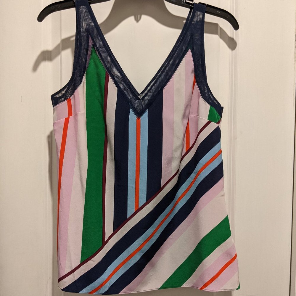 TED BAKER LONDON NWOT Silk Sleeveless Top, Striped